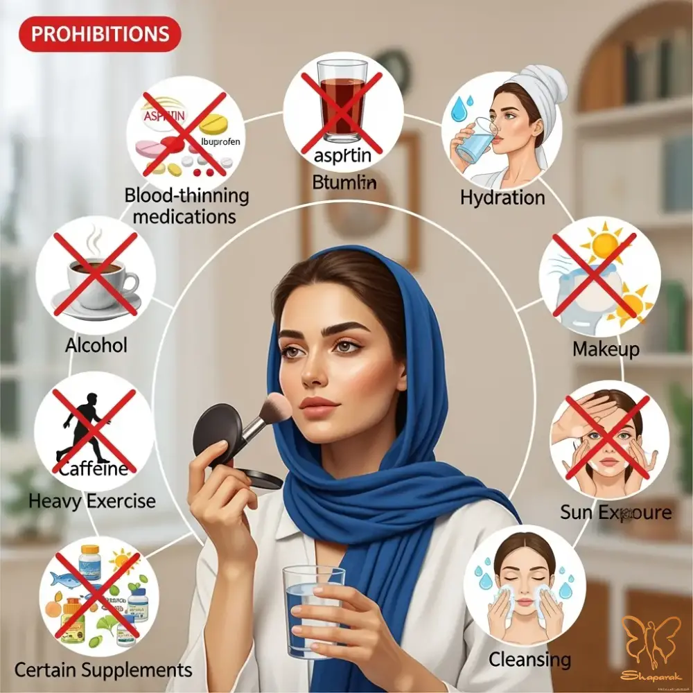 مراقبتهای بعد از تزریق بوتاکس نقشه راه ۲۴ ساعت طلایی