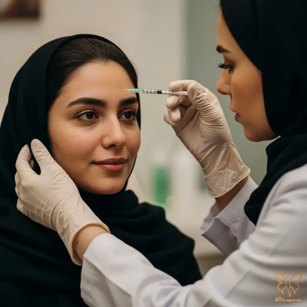 ۱ رفع چروکهای حرکتی صورت با تزریق بوتاکس&nbsp;در مشهد