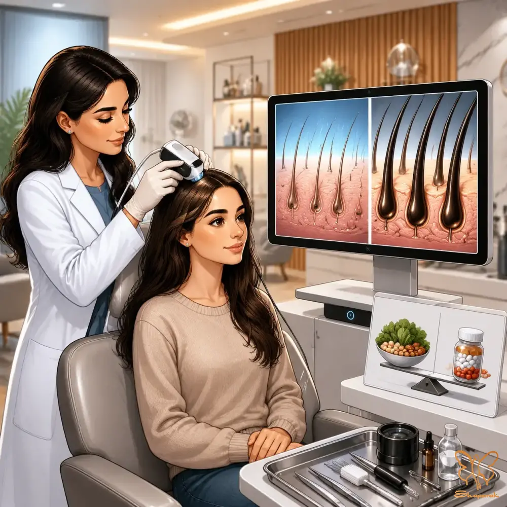 تشخیص دقیق علل ریزش مو توسط کادر پزشکی مجرب