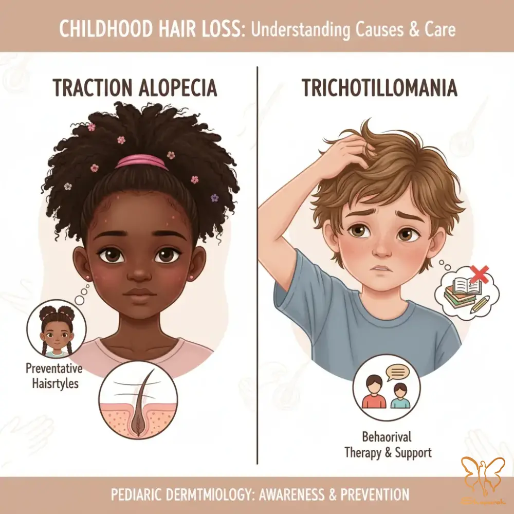 ۲ تریکوتیلومانیا وقتی کودک به موهای خود آسیب میزند ۲ تریکوتیلومانیا وقتی کودک به موهای خود آسیب میزند