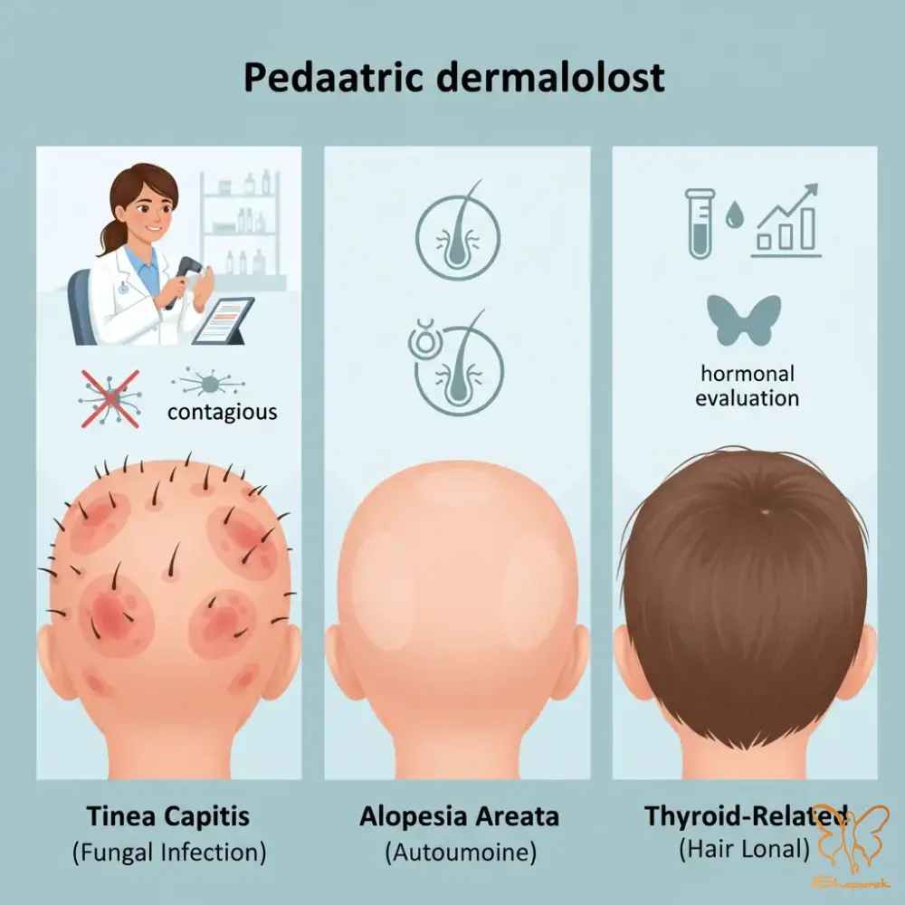علت ریزش موی منتشر در کودکان علت ریزش موی منتشر در کودکان