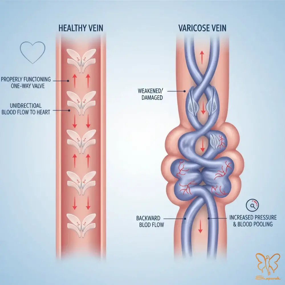 نارسایی مزمن وریدی نارسایی مزمن وریدی