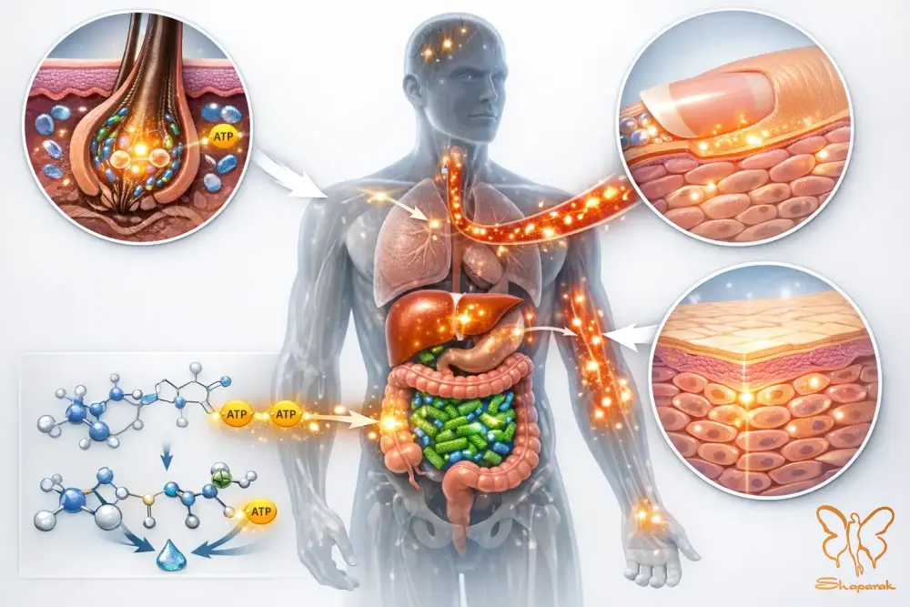 محل تولید و فعالیت بیوتین در بدن انسان محل تولید و فعالیت بیوتین در بدن انسان