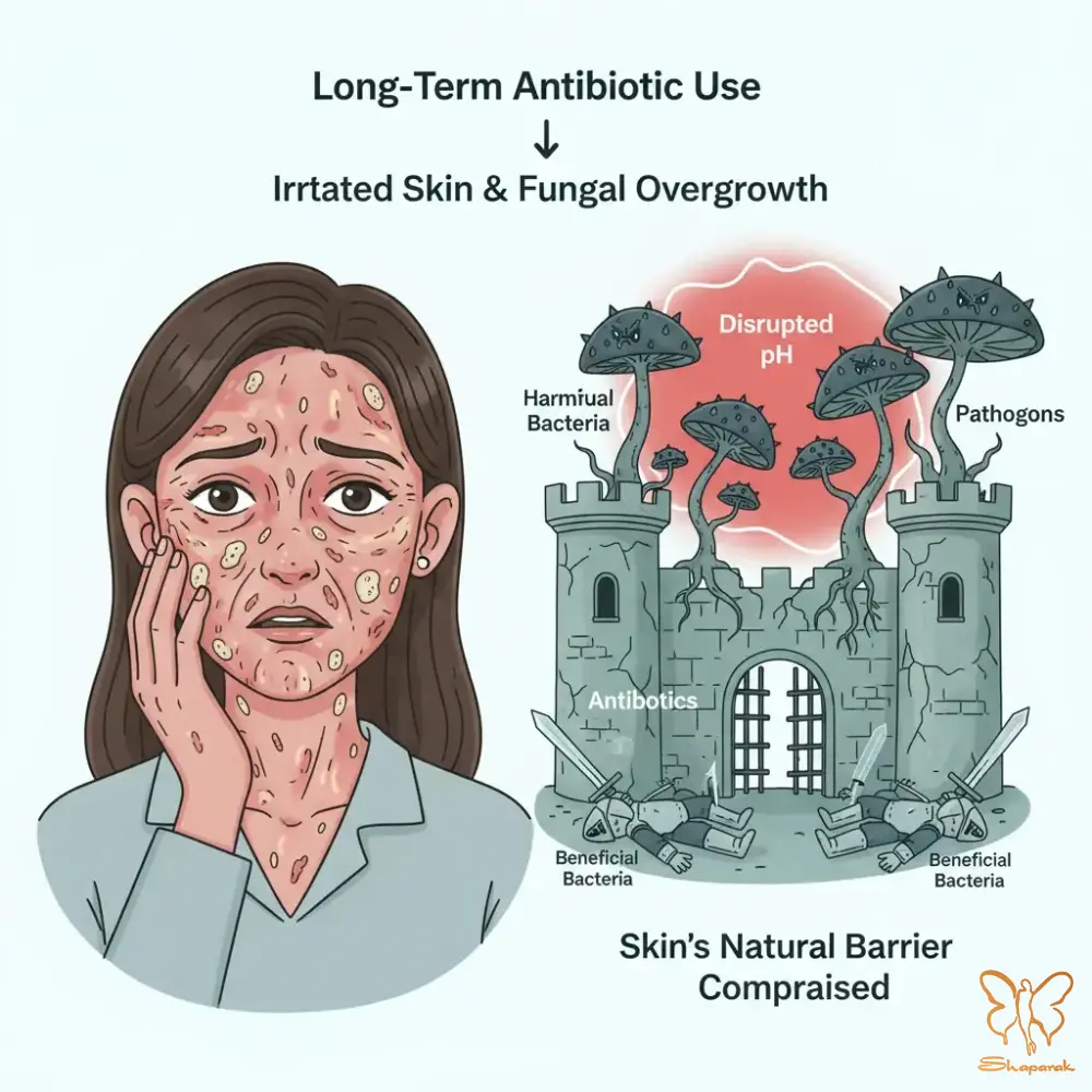 تاثیر مخرب مصرف بیرویه دارو بر اکوسیستم پوست شما تاثیر مخرب مصرف بیرویه دارو بر اکوسیستم پوست شما