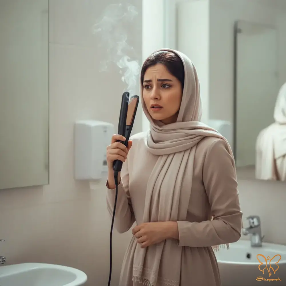 نشانههای سوختن مو با اتو روی رطوبت نشانههای سوختن مو با اتو روی رطوبت