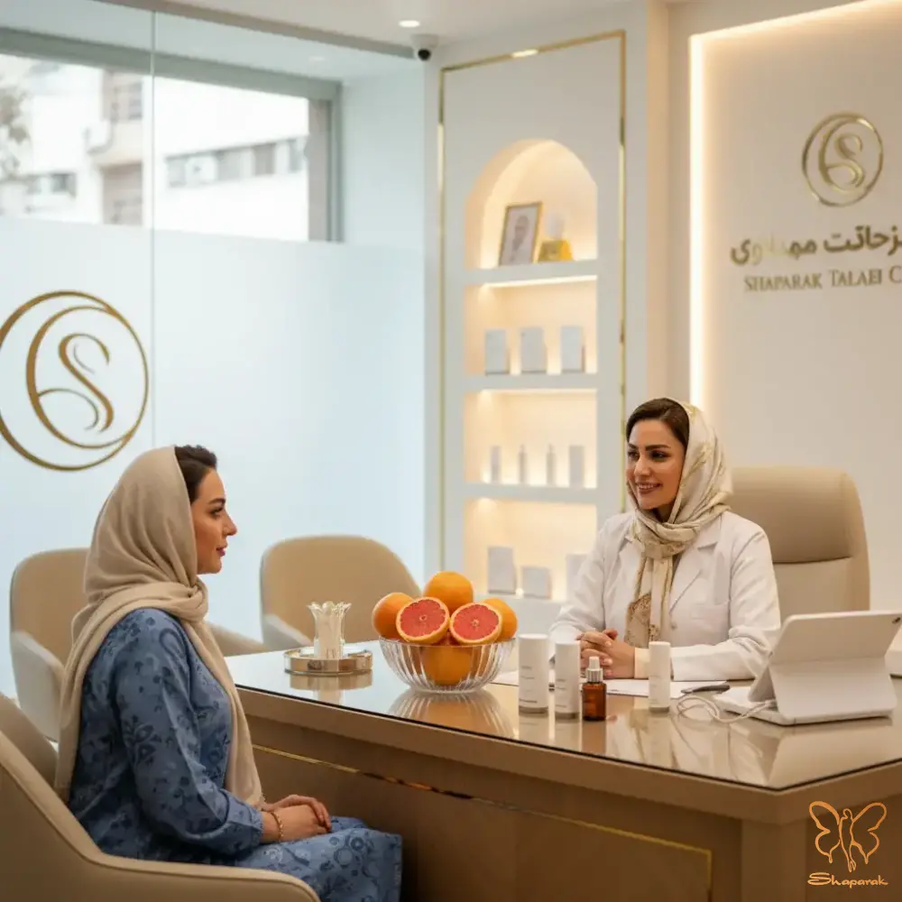 نقش ویتامین C گریپ فروت در کلاژنسازی و روشن شدن پوست نقش ویتامین C گریپ فروت در کلاژنسازی و روشن شدن پوست