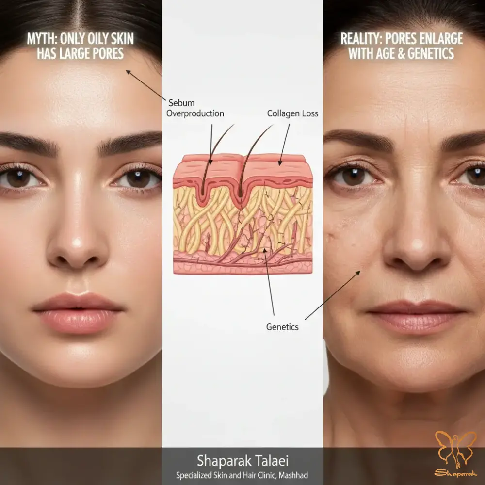 منافذ باز در پوست چرب منافذ باز در پوست چرب