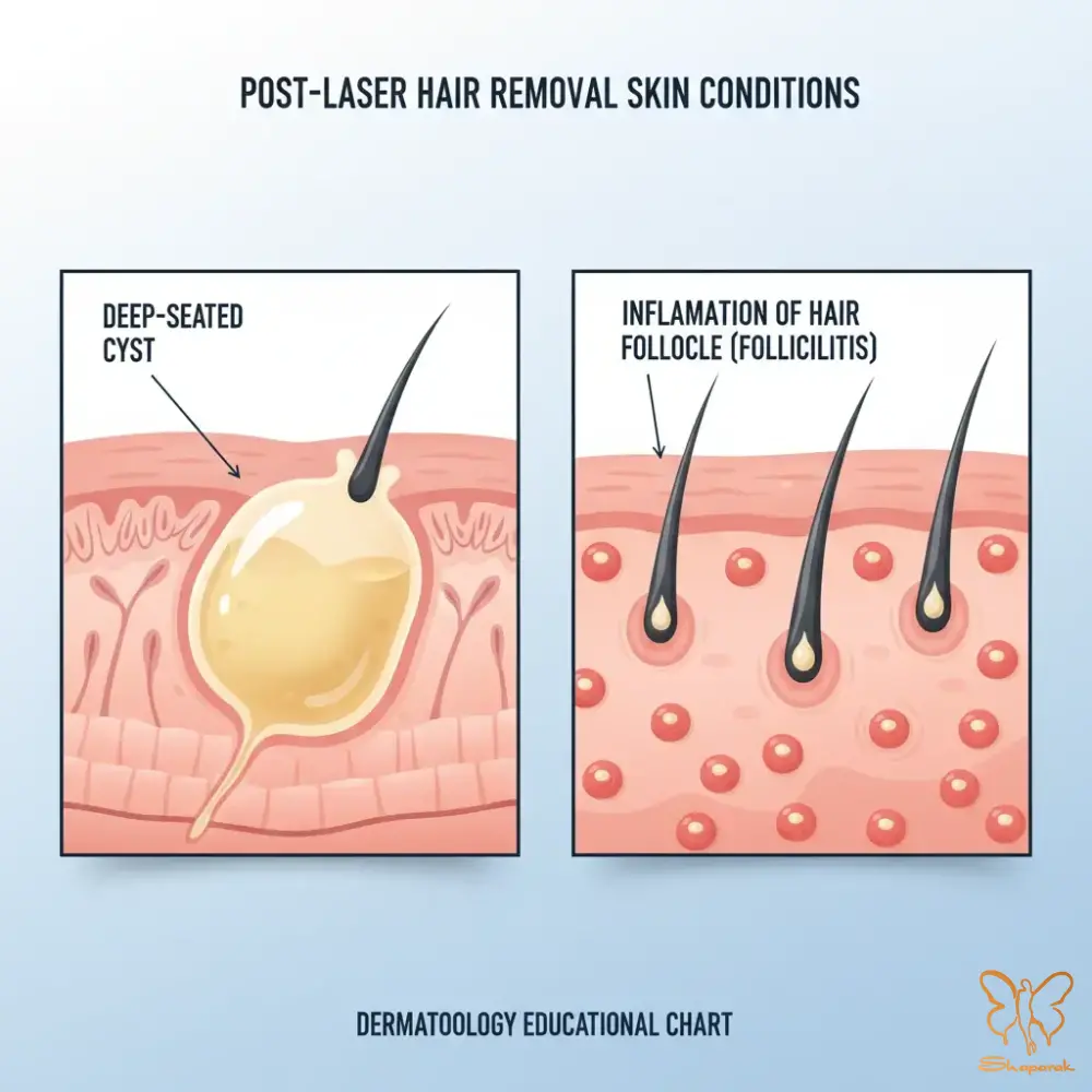 ایجاد کیست با لیزر موهای زائد ایجاد کیست با لیزر موهای زائد
