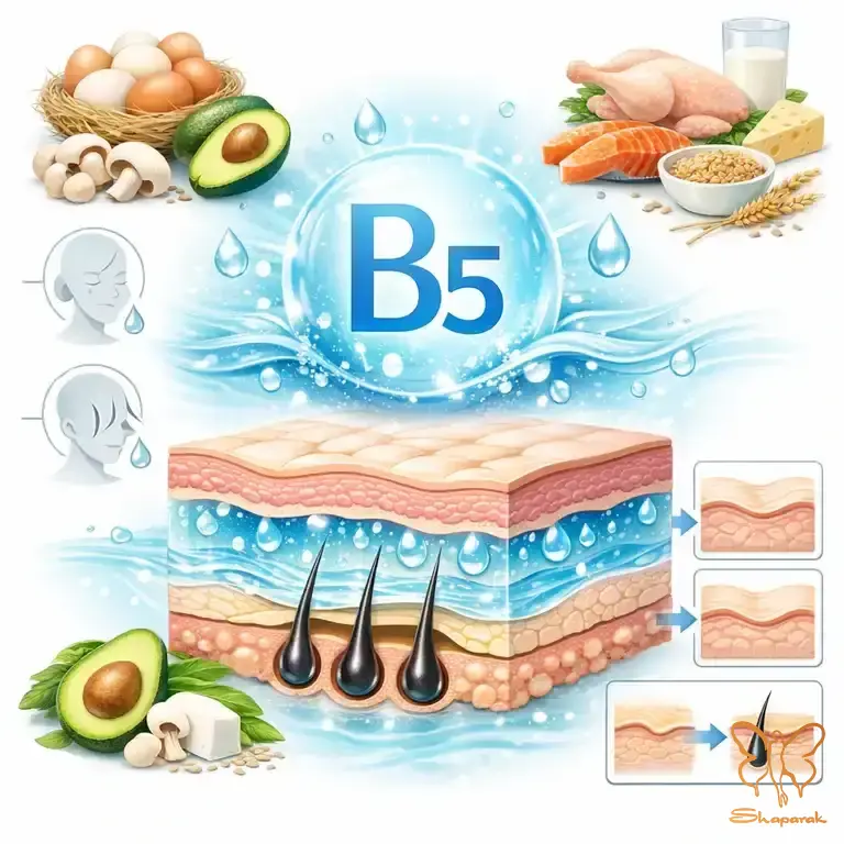 منابع غذایی&nbsp;مفید و غنی از ویتامین B5 برای بدن&nbsp;