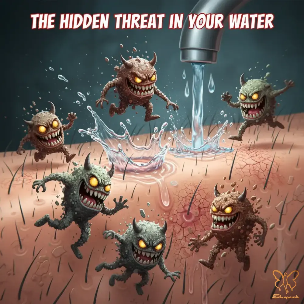 چرا آب سخت باعث کدری و پیری زودرس پوست میشود چرا آب سخت باعث کدری و پیری زودرس پوست میشود