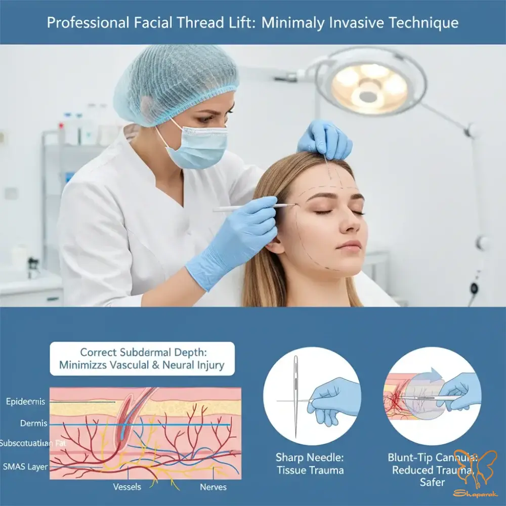 اجرای تکنیک صحیح نقش عمق کاشت و نوع نخ در پیشگیری از عوارض در مشهد