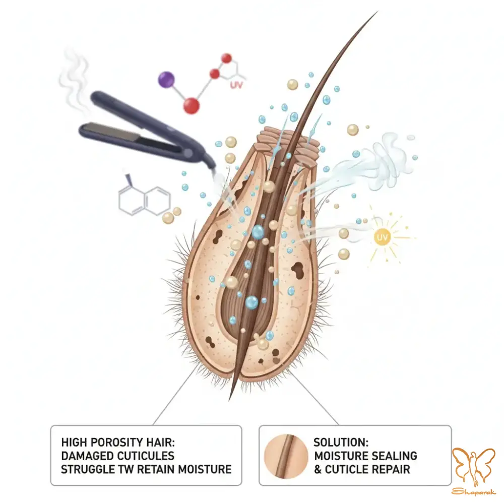درمان موهای با تخلخل بالا درمان موهای با تخلخل بالا