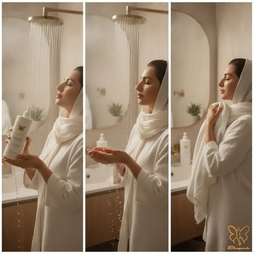 مرحله سوم خشک کردن اصولی موها مرحله سوم خشک کردن اصولی موها