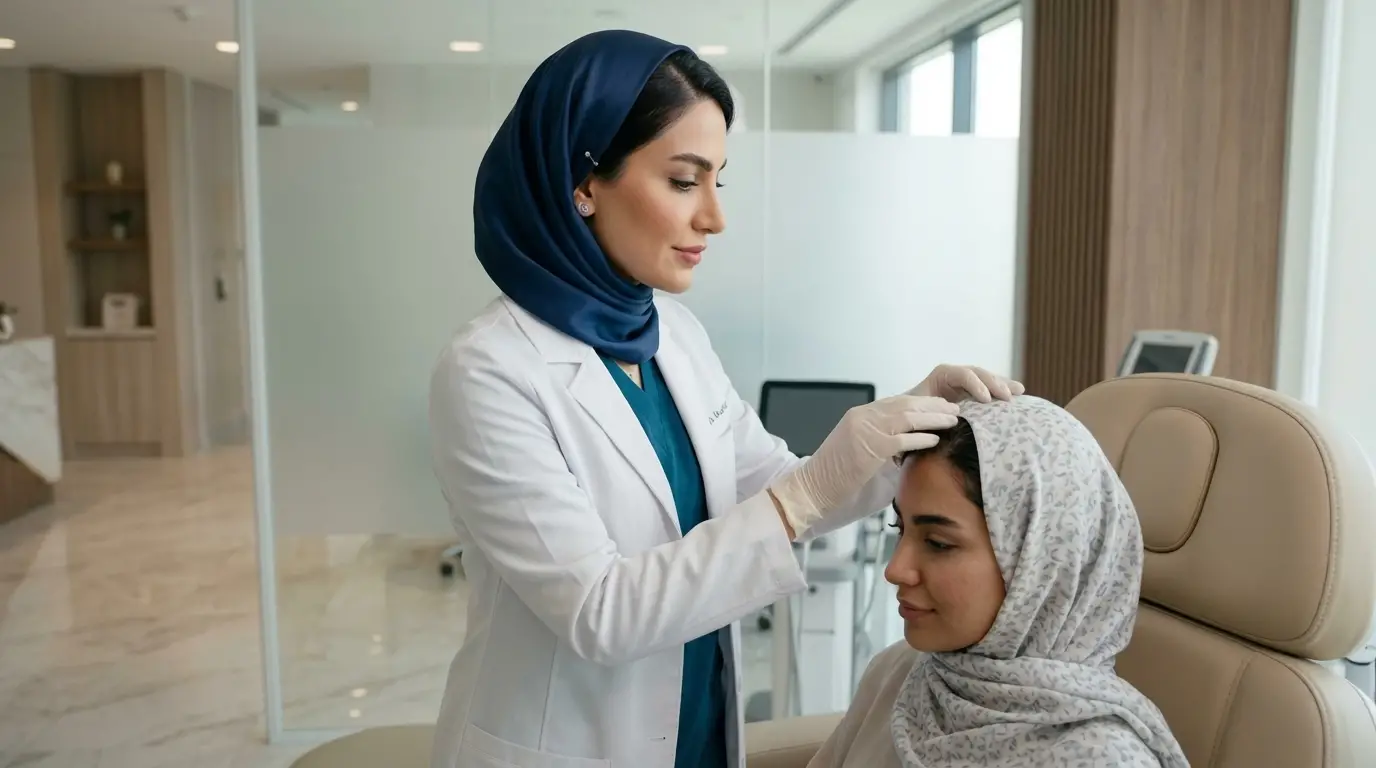 کلینیک تخصصی پوست و مو شاپرک طلایی&nbsp;مشهد
