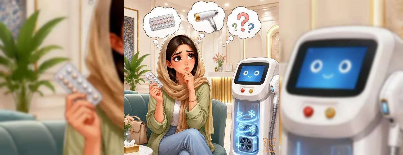قرص ضدبارداری و لیزر موهای زائد: ترکیب طلایی یا اشتباهی بزرگ؟