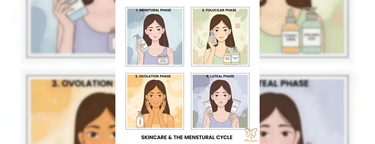 چرا پوستتان نزدیک پریود خراب می‌شود؟ (راهنمای تنظیم روتین با ۴ فاز قاعدگی)