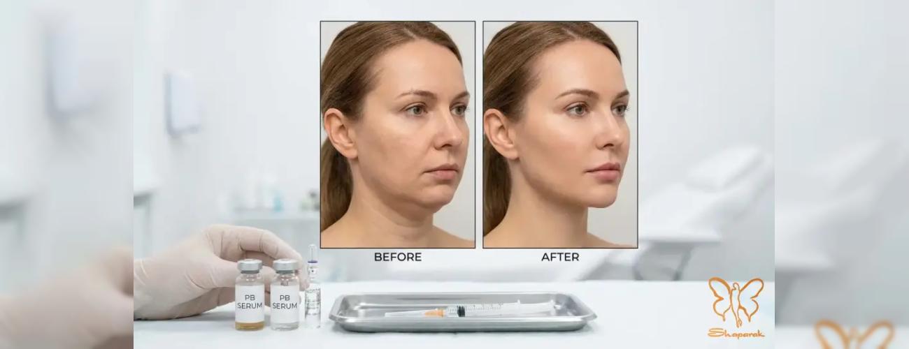 لاغری موضعی بدون جراحی با پی بی سرم: مقایسه مدل Low و Medium در کلینیک شاپرک طلایی مشهد