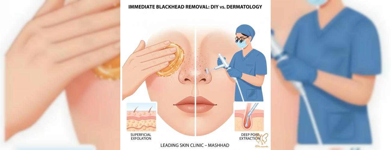 تخلیه فوری جوش سرسیاه بینی: آموزش اسکراب + معرفی بهترین کلینیک مشهد
