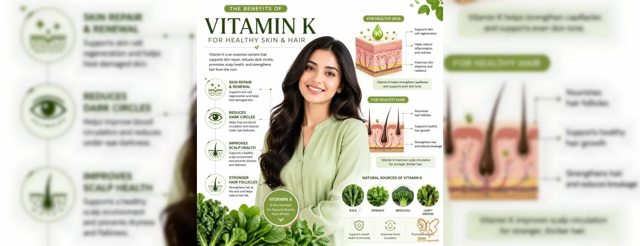 معجزه ویتامین K برای پوست و مو + خدمات ویژه کلینیک شاپرک طلایی مشهد