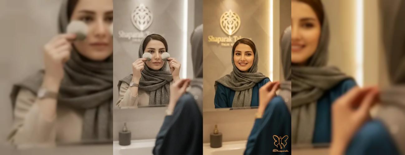 رفع پف زیر چشم: چای کیسه‌ای یا درمان تخصصی در مشهد؟ (راهنمای کامل شاپرک طلایی)