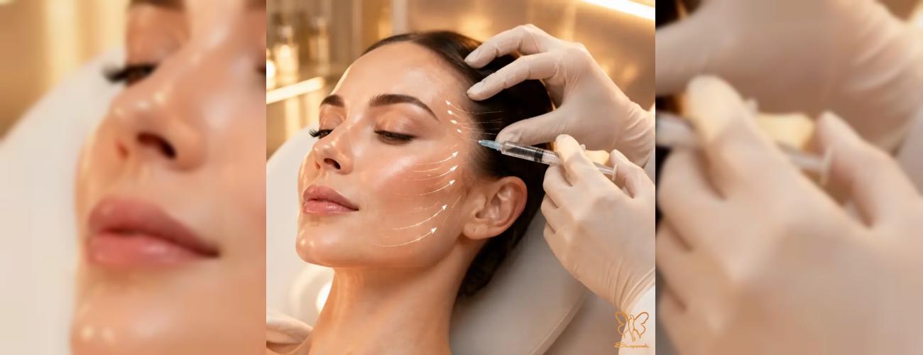 ژل کلاژن ساز رادیانس چیست؟ کاربردها، هزینه و مزایای لیفت شقیقه و صورت در مشهد