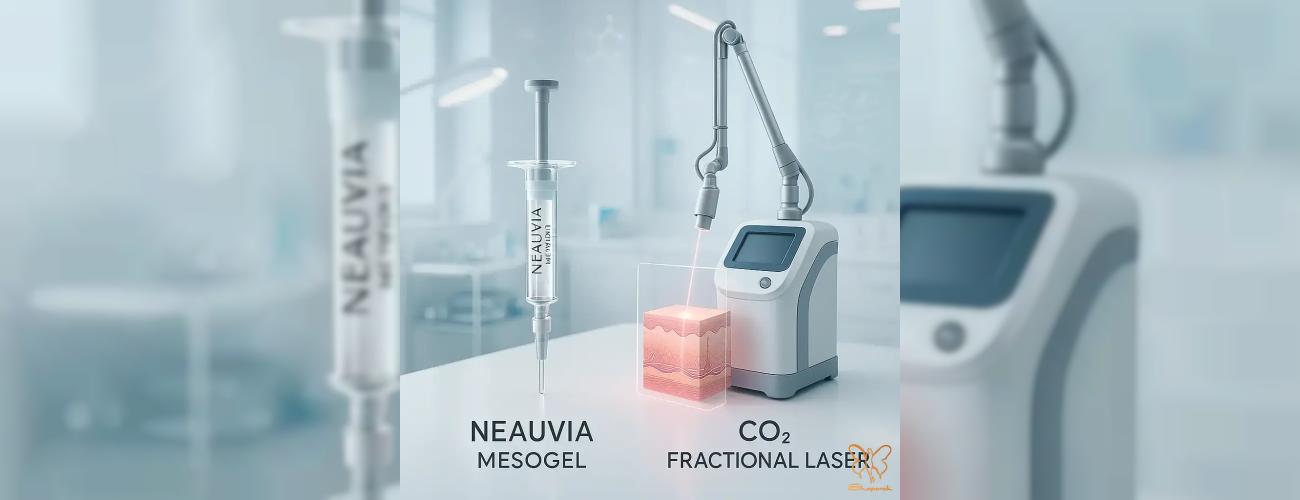 مقایسه اثربخشی مزوژل نئوویا و لیزر فرکشنال برای پوستی صاف (راهنمای 2025)
