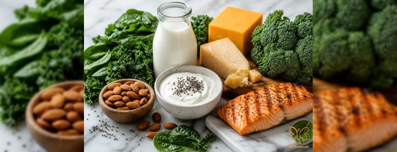 کلسیم در چه غذاهایی است؟ (راز درمان ریزش مو و شادابی پوست)