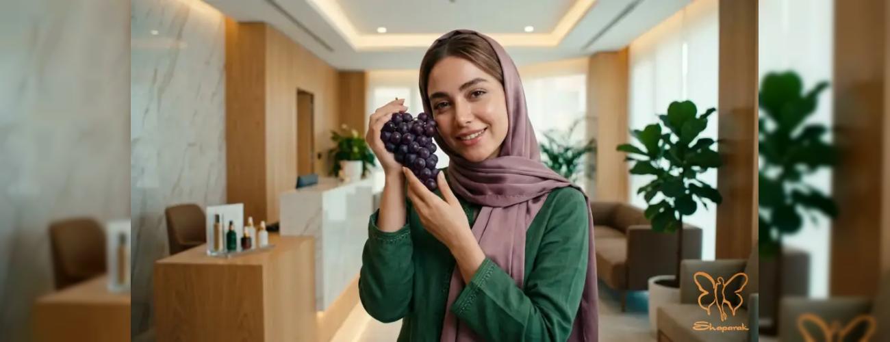  تاثیر حیرت‌انگیز انگور بر جوانسازی پوست + راهکارهای حرفه‌ای کادر پزشکی کلینیک شاپرک