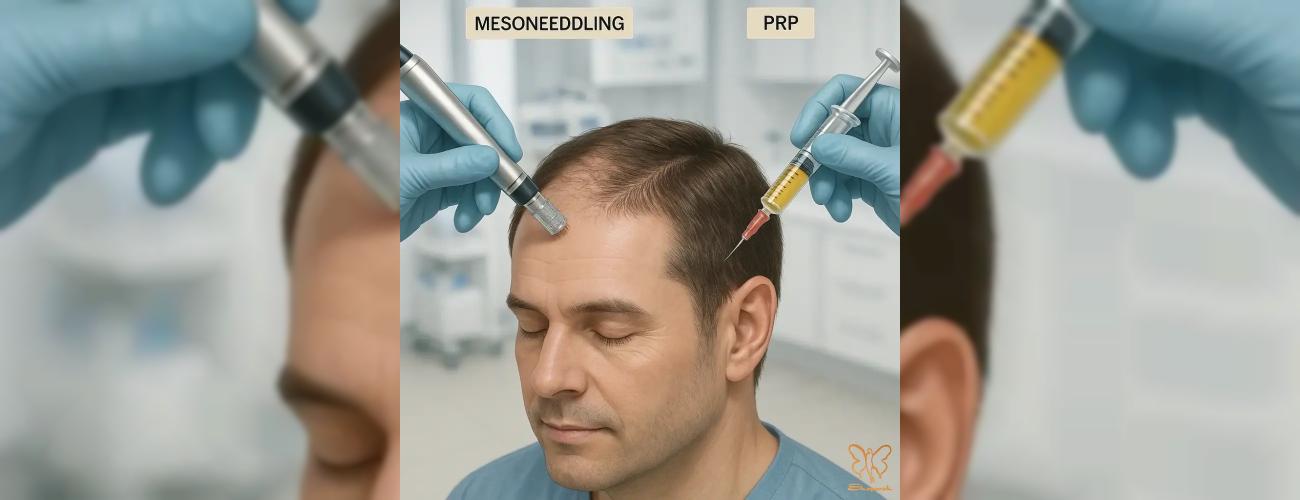 درمان قطعی ریزش مو: مزونیدلینگ سر، PRP یا هر دو؟ پاسخ کلینیک شاپرک طلایی