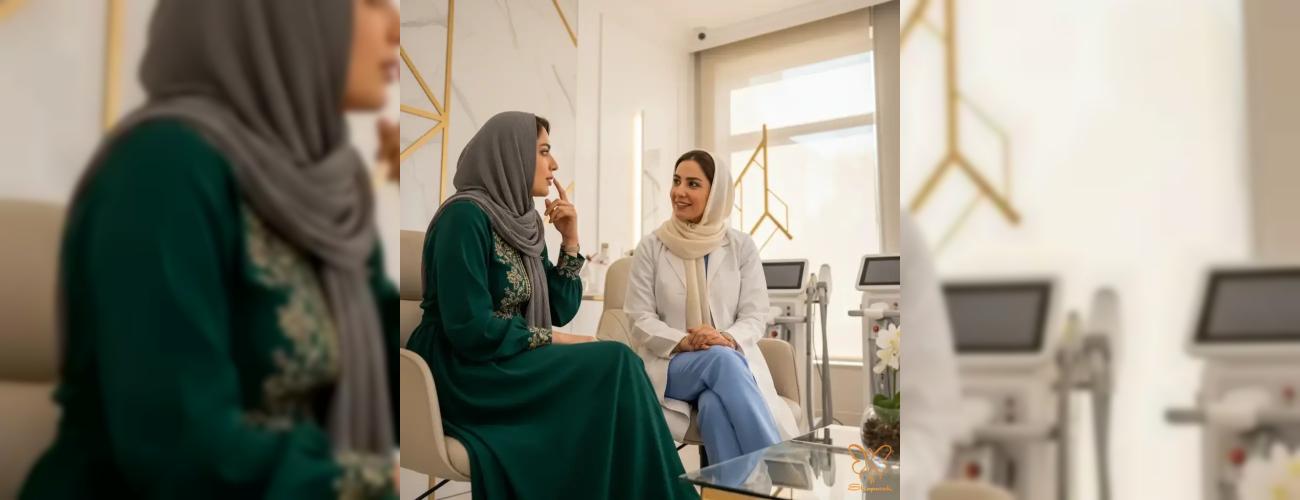 محو کردن خط خنده در ۱۰ دقیقه با تزریق ژل :هدیه کلینیک شاپرک مشهد به عروس خانم ها