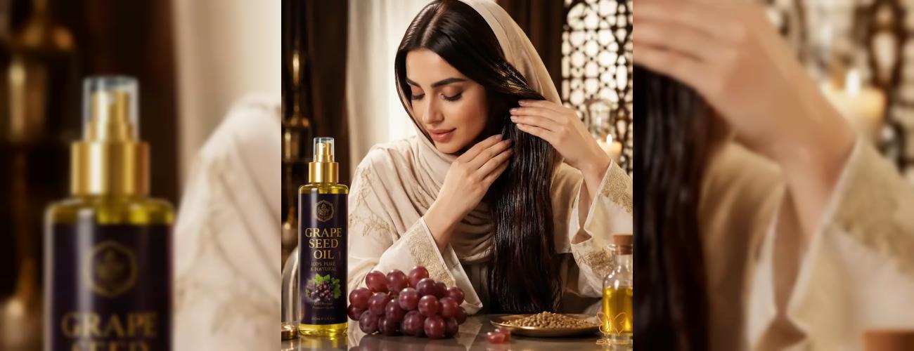 خواص شگفت‌انگیز روغن هسته انگور برای مو + مشاوره تخصصی در کلینیک شاپرک طلایی