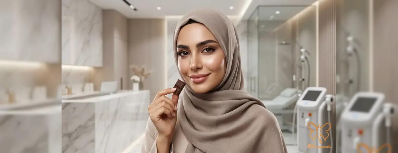 معجزه شکلات تلخ برای پوست: جوانسازی طبیعی + خدمات ویژه شاپرک طلایی مشهد