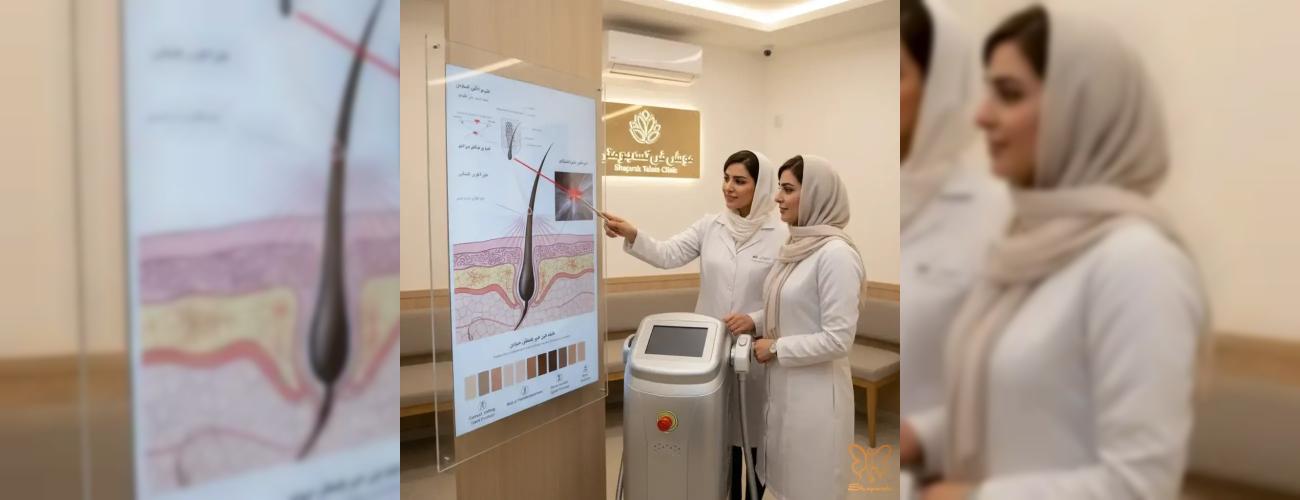 آیا لیزر موهای زائد پوست را تیره می‌کند؟ پاسخ قطعی پزشکان مشهدی + راهکار جلوگیری از لک