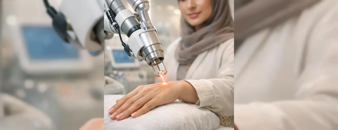 مقایسه لیزر فوتونا  با لیزر co2 فرکشنال جوانسازی دست در مشهد 