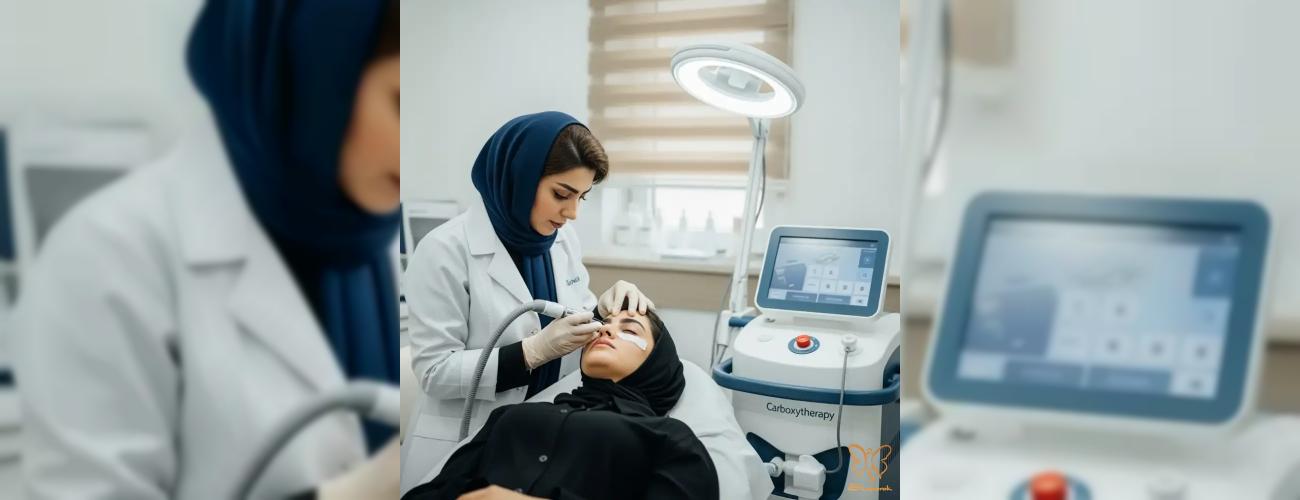 کربوکسی تراپی در مشهد: پایان تیرگی زیر چشم و راز جوانی در کلینیک شاپرک طلایی