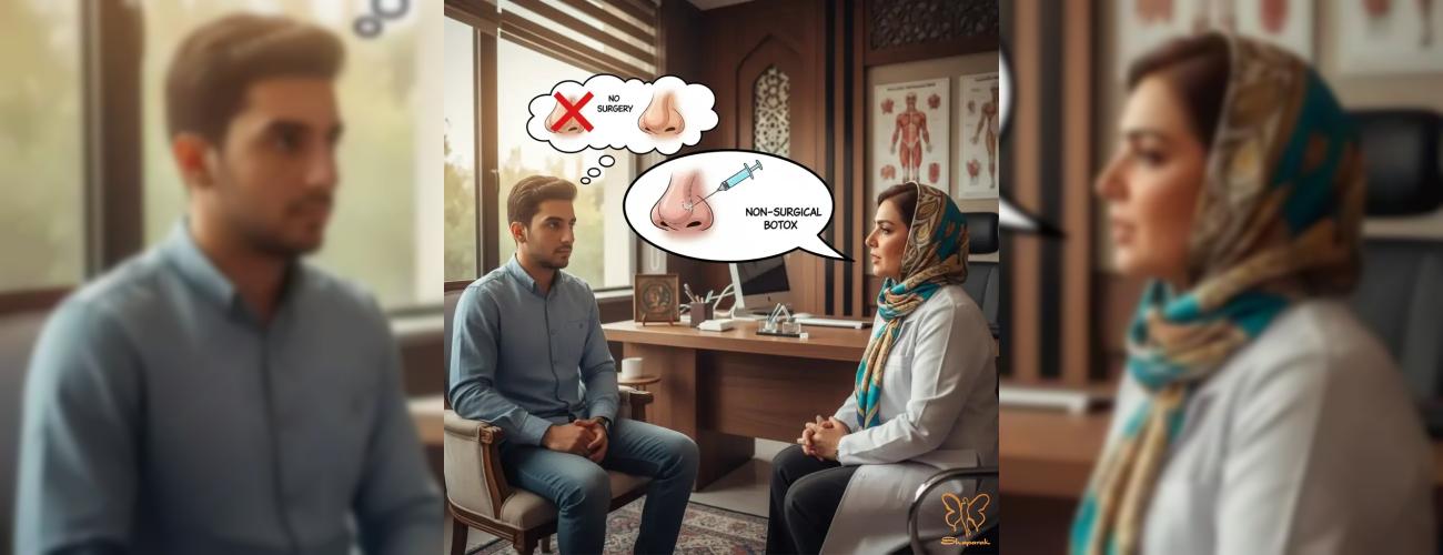 بینی سربالا و جمع‌وجور در ۵ دقیقه: معجزه بوتاکس برای نوک بینی!