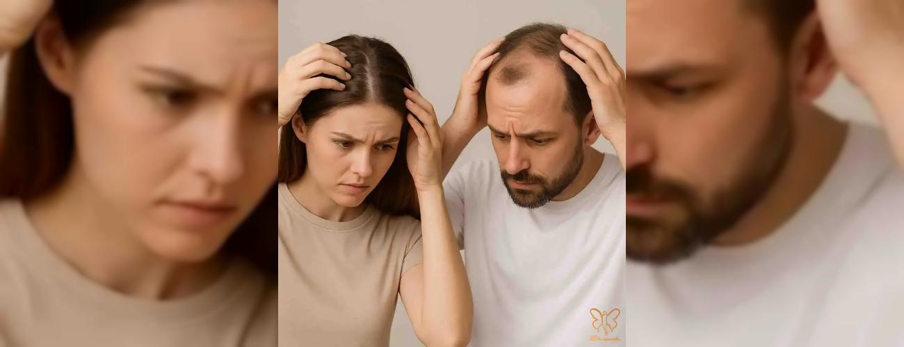 بررسی اختلالات هورمونی و ژنتیک در الگوی ریزش موی زنان و مردان در کلینیک شاپرک مشهد 