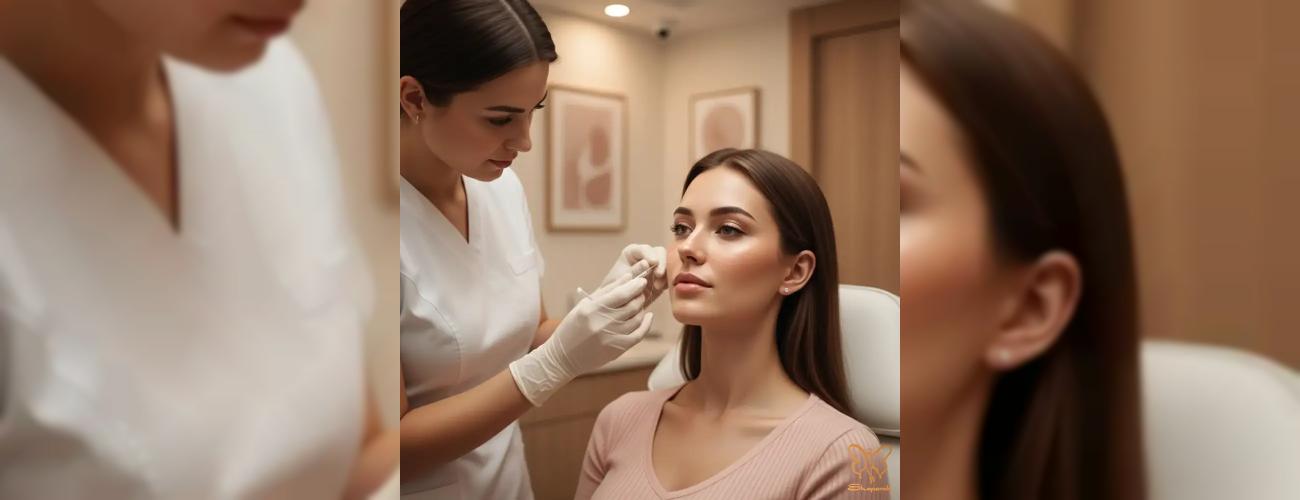 عوارض فیلر بینی: نکروز و خطراتی که باید بدانید! | کلینیک شاپرک طلایی مشهد