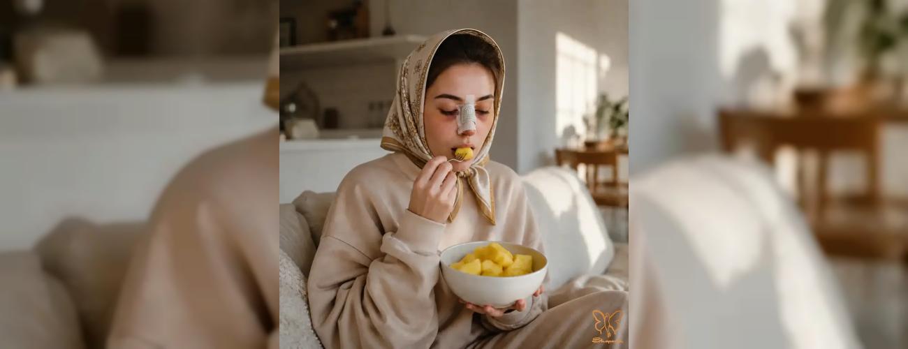 تاثیر معجزه‌آسای آناناس بعد از عمل بینی + [راهنمای قطعی کاهش تورم]