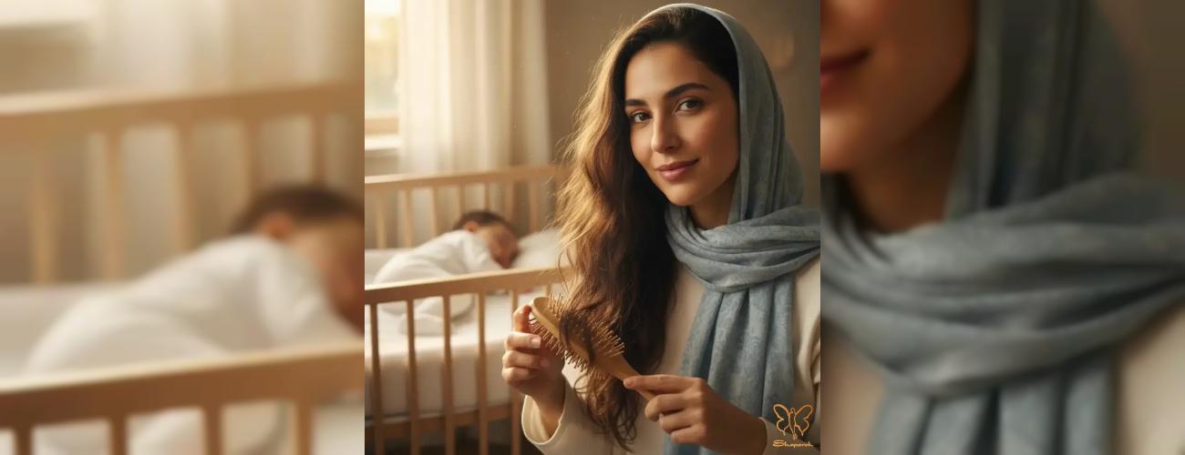 ریزش مو بعد از زایمان تا کی ادامه دارد؟ + راهنمای کامل از کلینیک شاپرک طلایی
