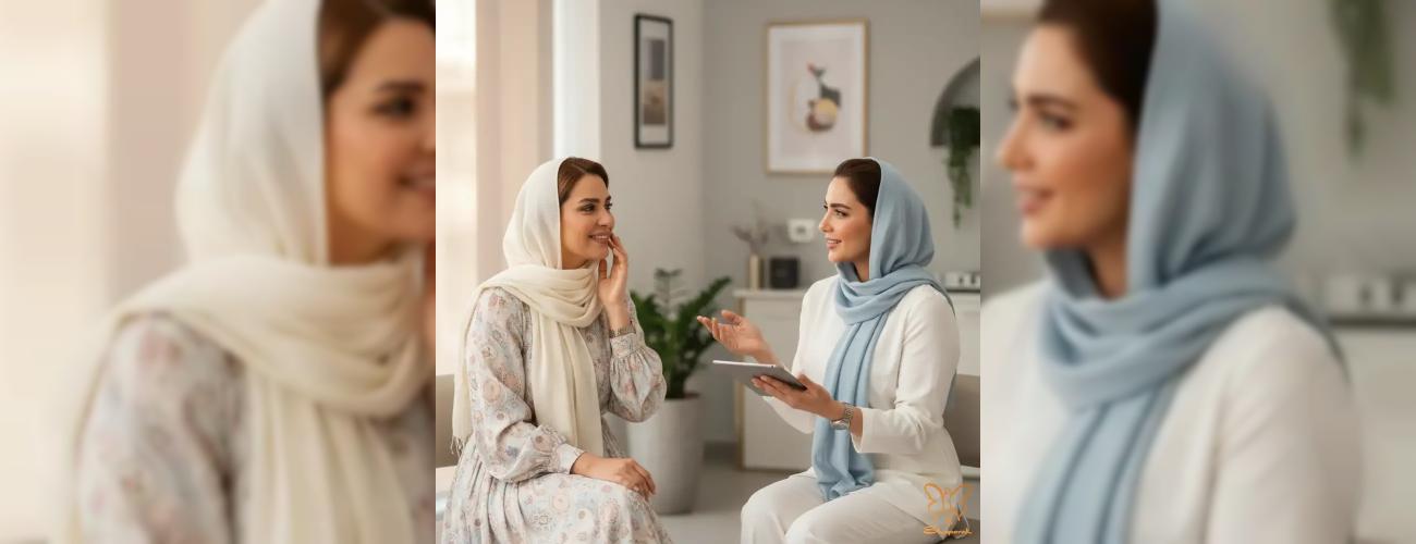 سیب گونه یا کات گونه؟ راز چهره‌ای بی‌نقص در کلینیک شاپرک طلایی مشهد