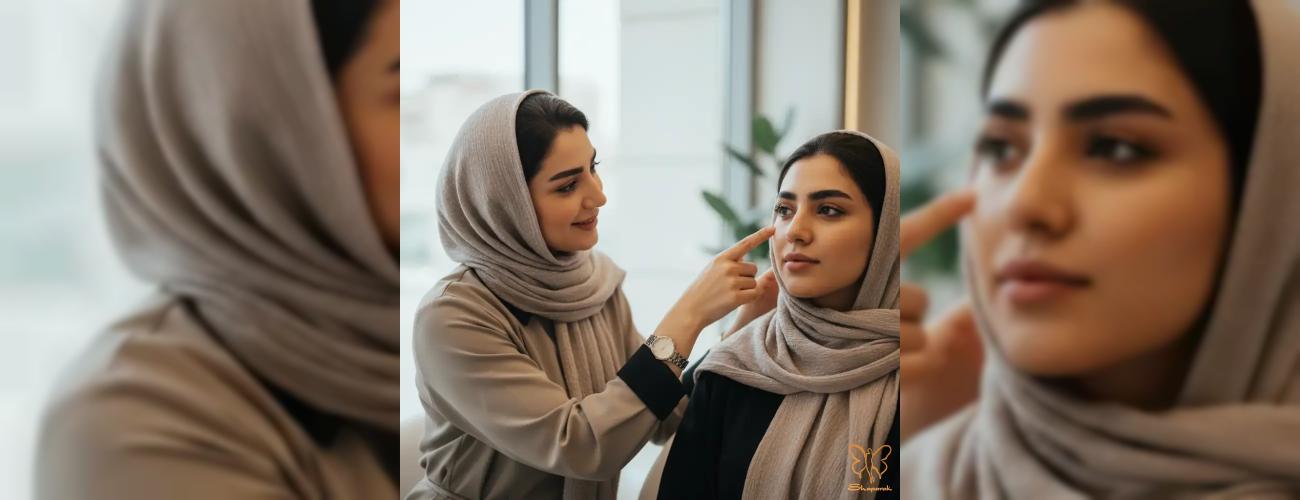 فیلر زیر چشم زدم، کی میتونم عینک بزنم؟ راهنمای کامل کلینیک شاپرک طلایی مشهد