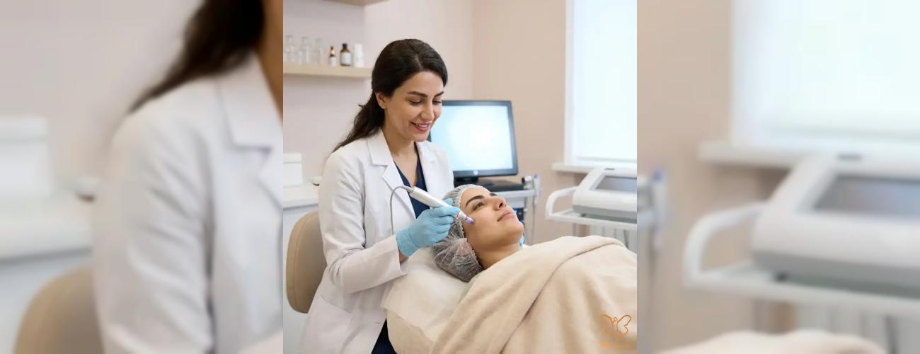 پوستی صاف و یکدست: معجزه مزونیدلینگ برای درمان منافذ باز در کلینیک شاپرک طلایی مشهد