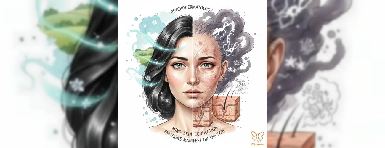 سایکودرماتولوژی: راز درمان آکنه، اگزما و ریزش موی عصبی | کلینیک شاپرک طلایی