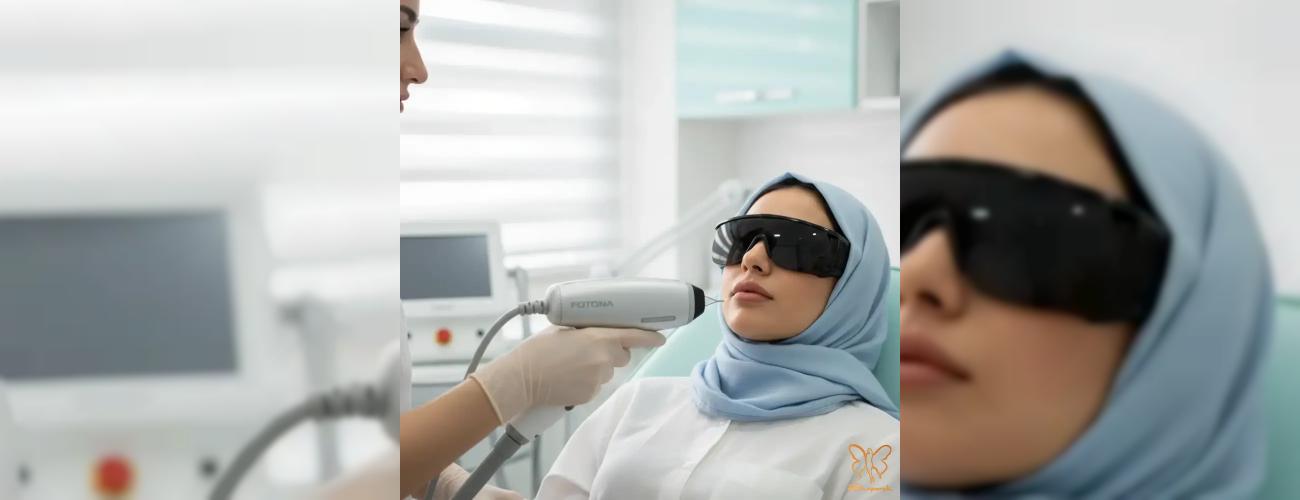 خداحافظی با تیرگی لب افراد سیگاری با فوتونا، در کلینیک شاپرک طلایی مشهد