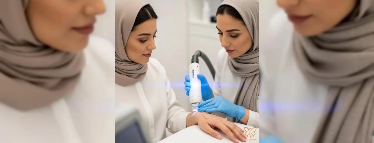 لیزر فوتونا برای عروق: راه حل نهایی برای پوستی صاف و یکدست در کلینیک شاپرک طلایی