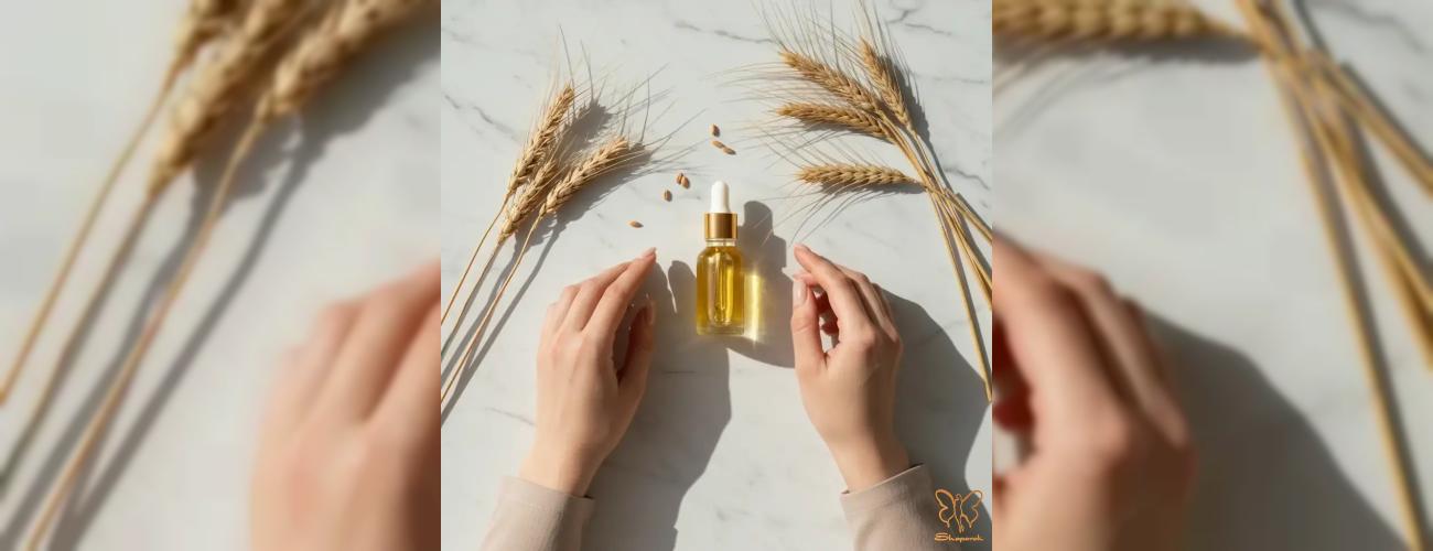 معجزه روغن جوانه گندم برای لک و چروک صورت | راهنمای کامل کلینیک شاپرک مشهد