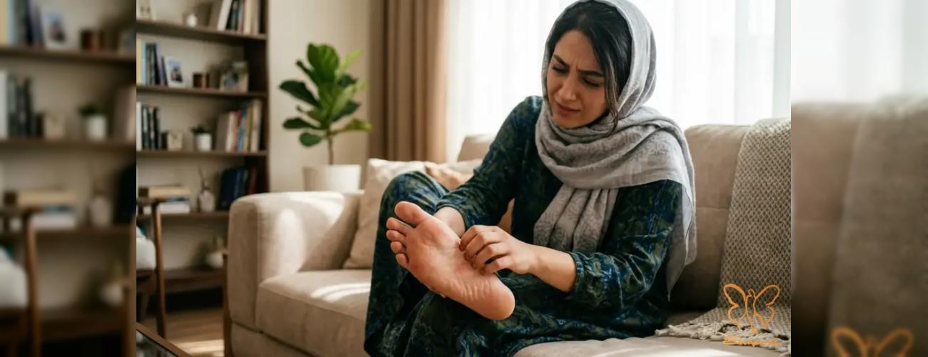 علت خارش کف پا چیست؟ از تشخیص تا درمان در کلینیک شاپرک طلایی