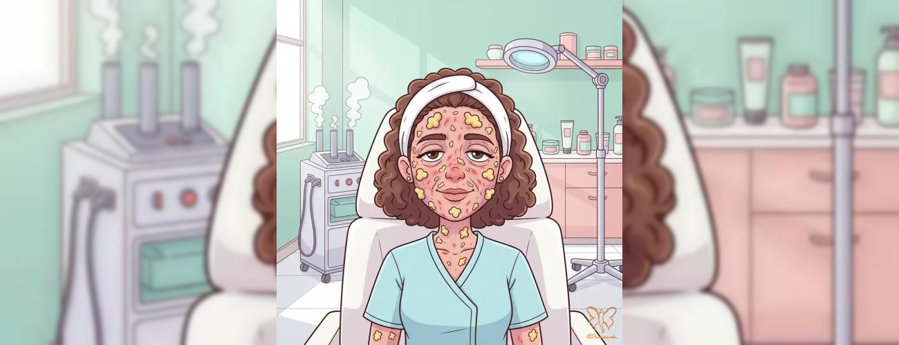 چرا بعد از فیشیال جوش میزنیم؟راهنمای کامل کلینیک شاپرک طلایی