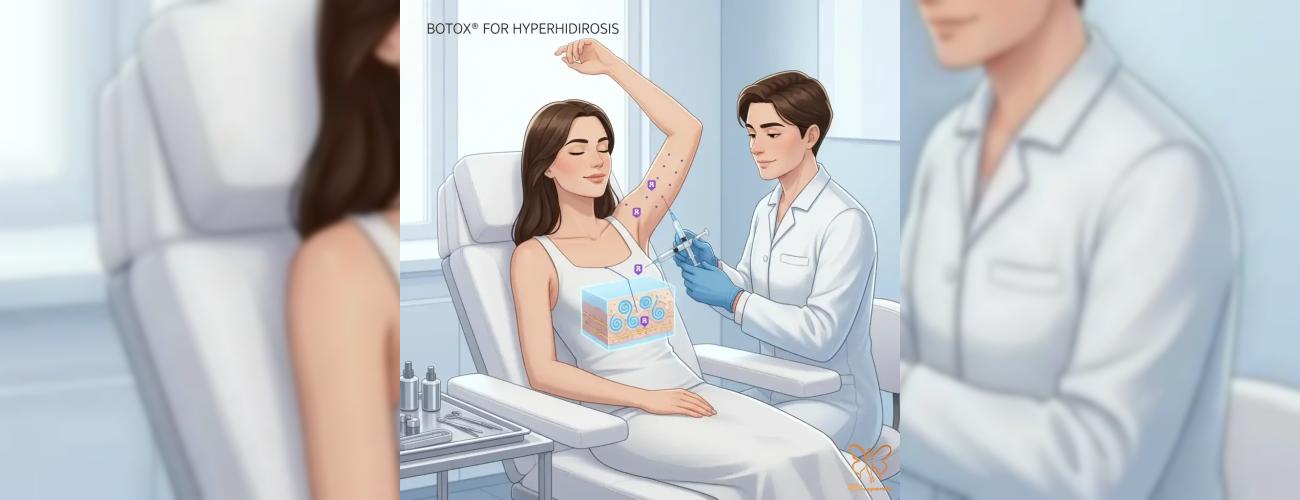 بوتاکس زیر بغل چیست؟ + مزایا و کاربردها در کلینیک شاپرک طلایی